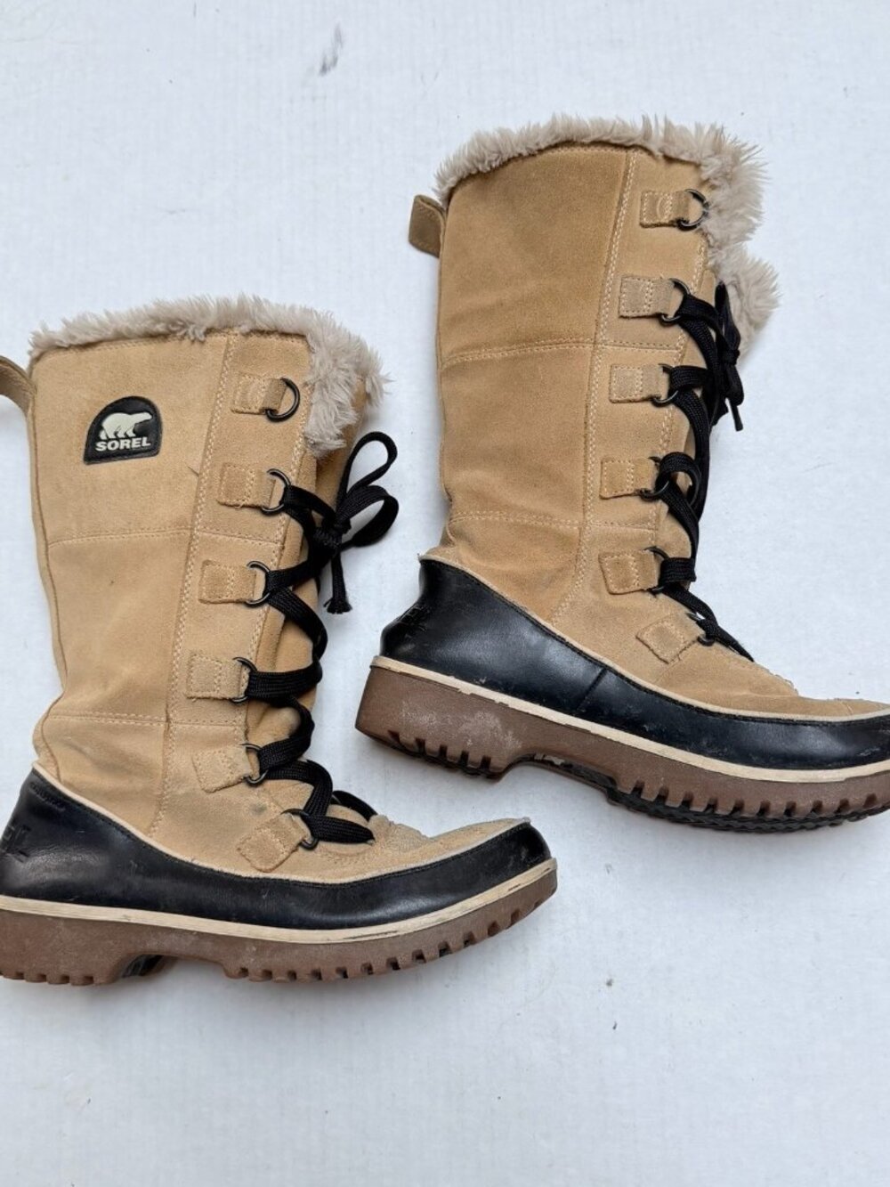 Sorel Women’s Size 7 Tan Tivoli High II Waterproof Winter Boots Lined Outdoor